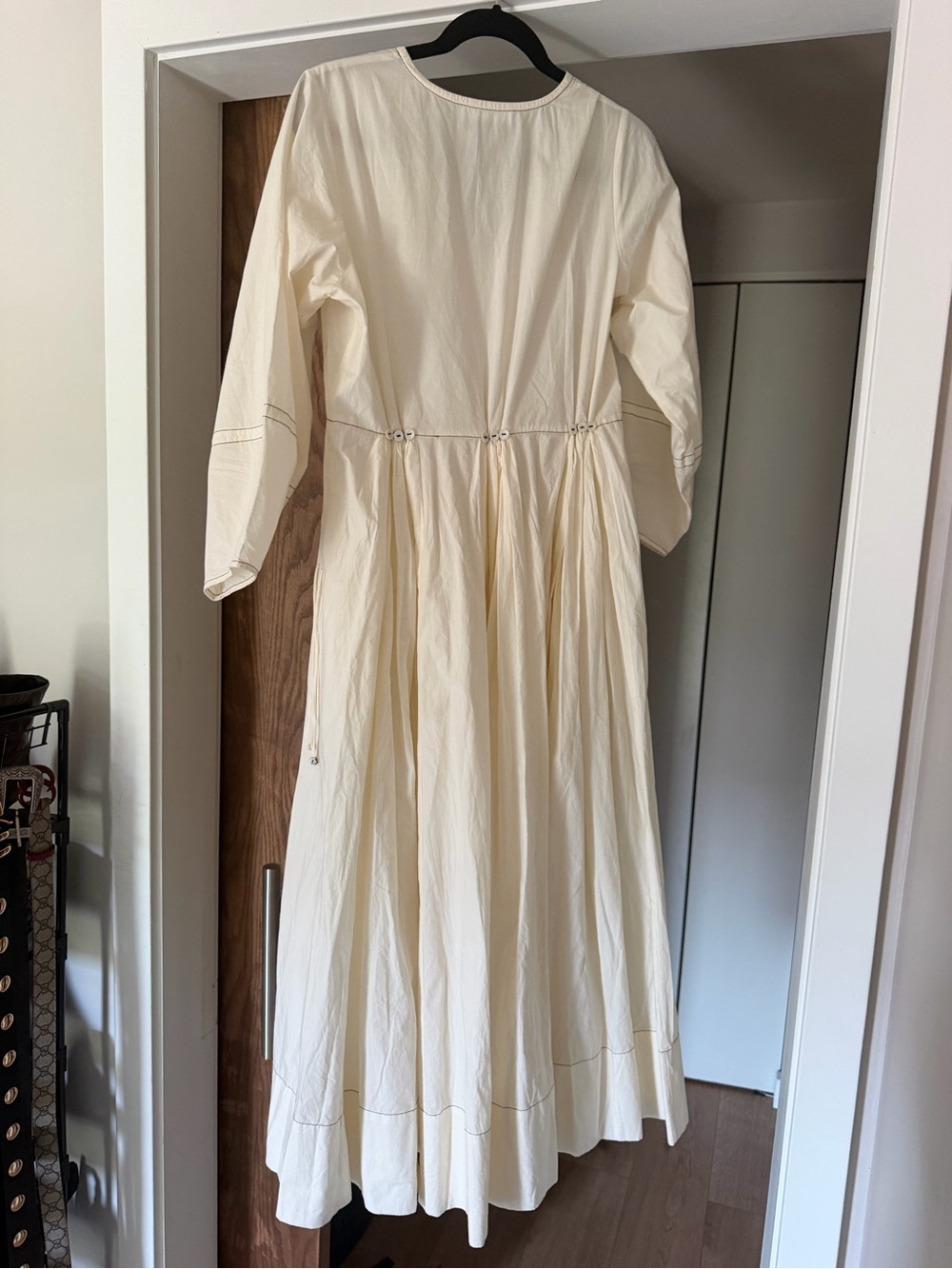 Chan Luu Cream V-Neck Maxi Dress - Picture 2 of 3
